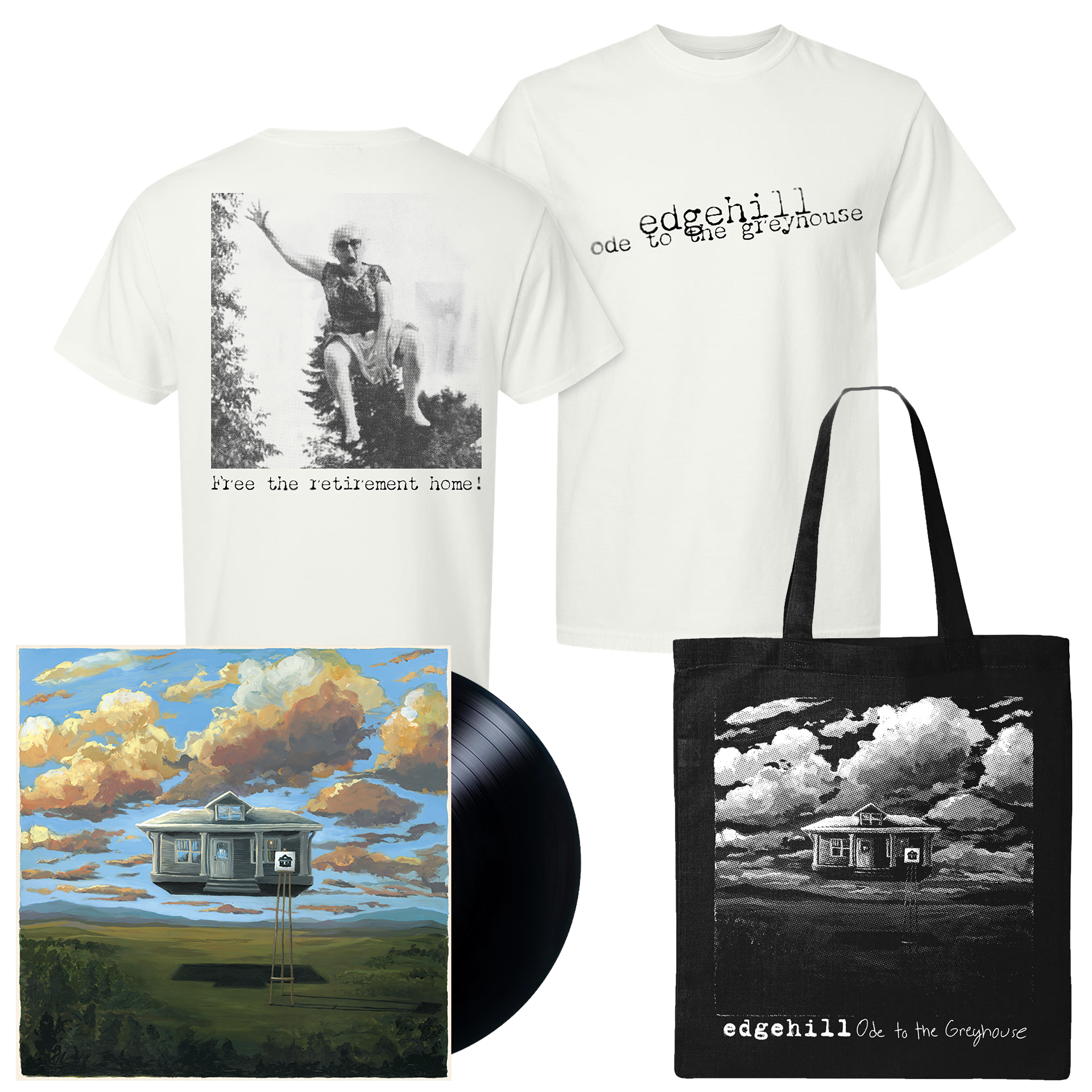 Ode to the Greyhouse Vinyl, Tee & Tote Bundle